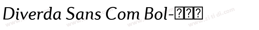 Diverda Sans Com Bol字体转换